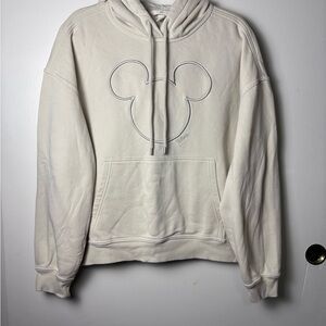 Disney Cream Hoodie with Subtle Design